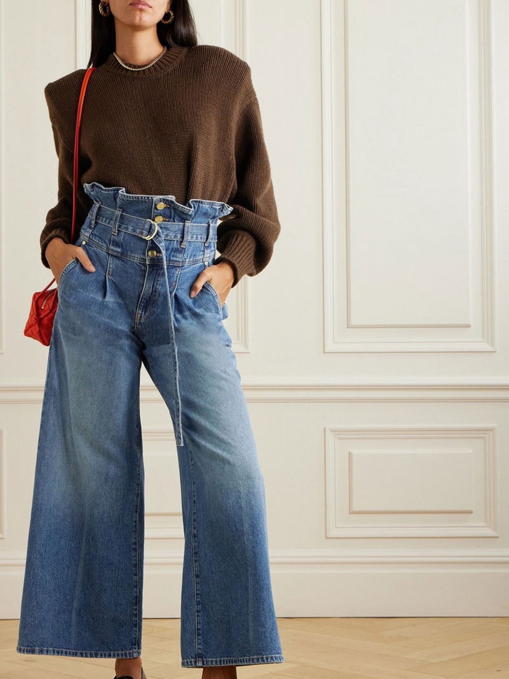 Ulla Johnson The Sylvan Belted Wide-Leg Jeans
